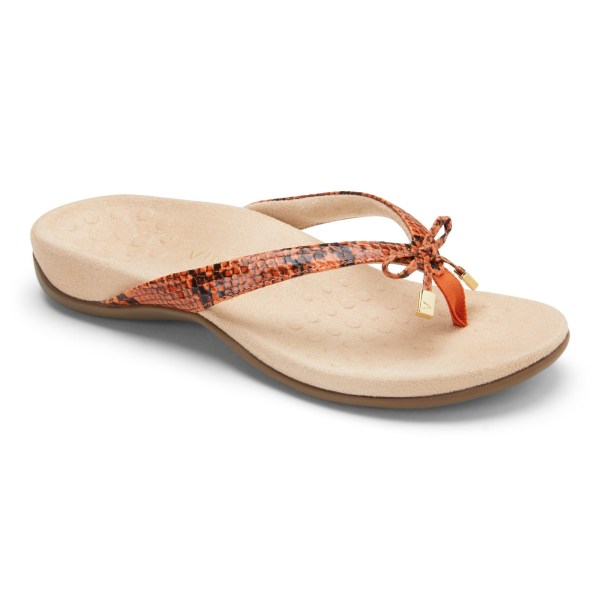 Vionic Sandals Ireland - Bella Toe Post Sandal Snake - Womens Shoes Clearance | NFSCL-3690